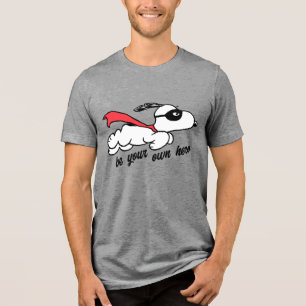 Erdnüsse   Snoopy Super Hero Tri-Blend Shirt