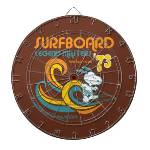 Erdnüsse   Snoopy Surfboard Longboard Wettbewerb Dartscheibe
