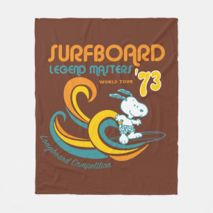 Erdnüsse Snoopy Surfboard Longboard Wettbewerb Fleecedecke