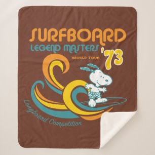 Erdnüsse   Snoopy Surfboard Longboard Wettbewerb Sherpadecke