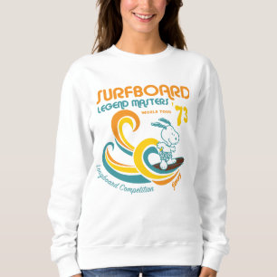 Erdnüsse   Snoopy Surfboard Longboard Wettbewerb Sweatshirt
