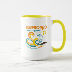 Erdnüsse   Snoopy Surfboard Longboard Wettbewerb Tasse