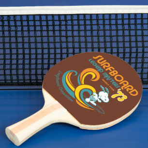 Erdnüsse   Snoopy Surfboard Longboard Wettbewerb Tischtennis Schläger