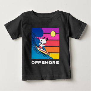 Erdnüsse   Snoopy Surfing Baby T-shirt