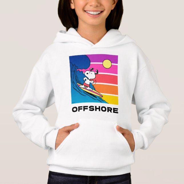 Erdnüsse | Snoopy Surfing Hoodie (Vorderseite)