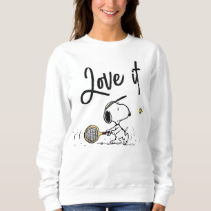 Erdnüsse Snoopy Tennis Player Sweatshirt