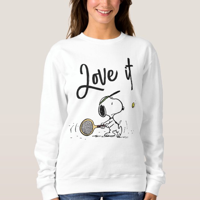 Erdnüsse | Snoopy Tennis Player Sweatshirt (Vorderseite)