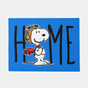 Erdnüsse   Snoopy the Fliegerace Fußmatte