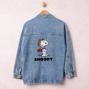 Erdnüsse   Snoopy the Fliegerace Jeansjacke