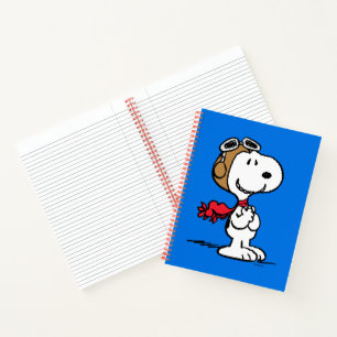 Erdnüsse Snoopy the Fliegerace Notizbuch