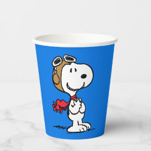 Erdnüsse Snoopy the Fliegerace Pappbecher