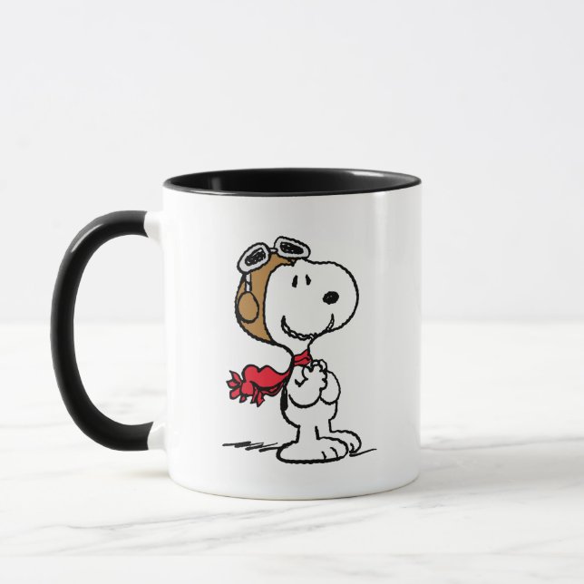 Erdnüsse | Snoopy the Fliegerace Tasse (Links)