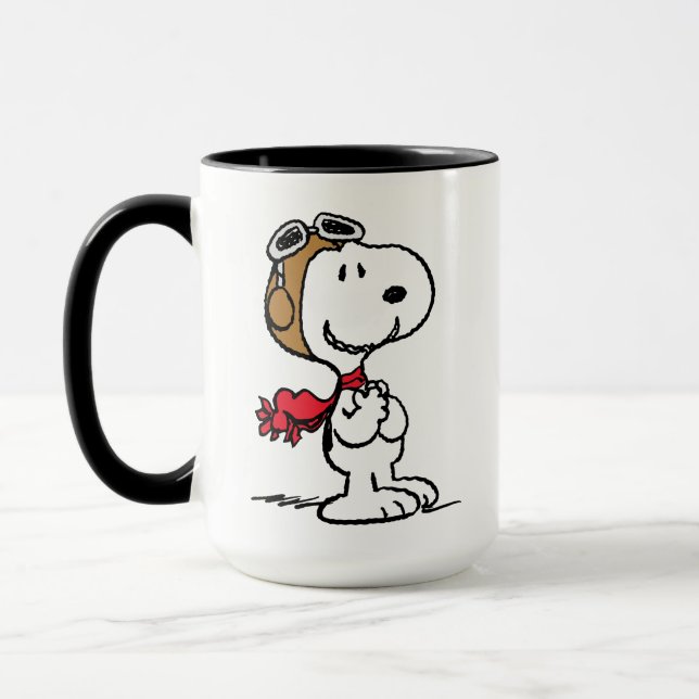 Erdnüsse | Snoopy the Fliegerace Tasse (Links)