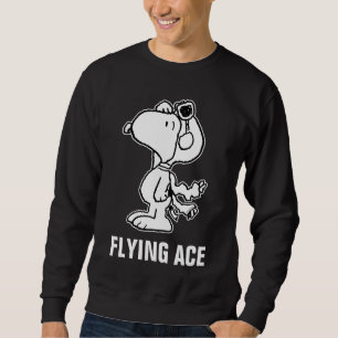 Erdnüsse   Snoopy the Flying Ace BW Sweatshirt