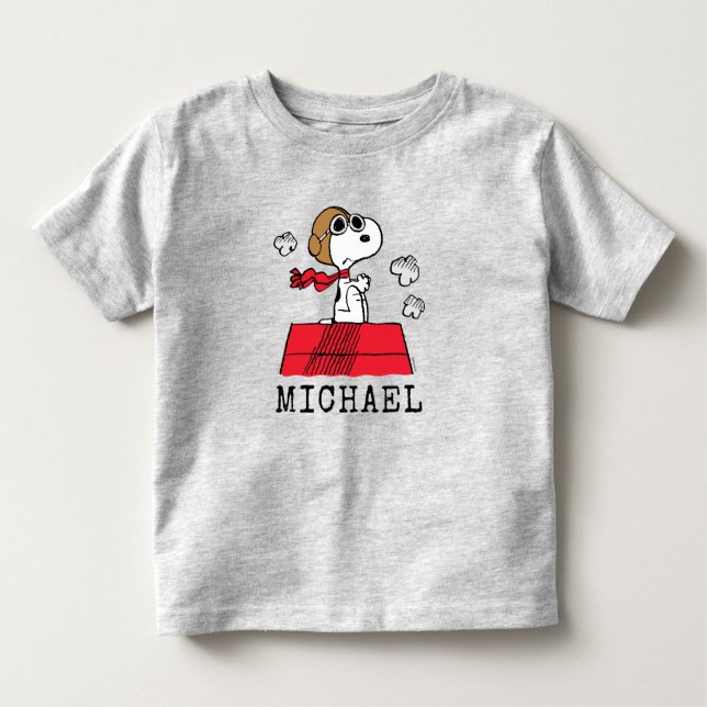 Erdnüsse | Snoopy the Flying Ace Kleinkind T-shirt (Vorderseite)