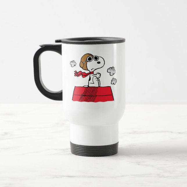 Erdnüsse | Snoopy the Flying Ace Reisebecher (Links)
