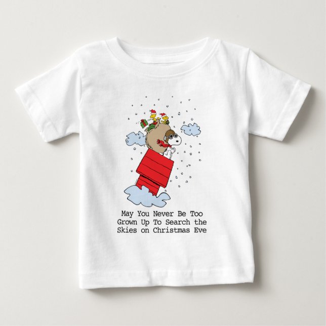 Erdnüsse | Snoopy the Flying Ace zu Weihnachten Baby T-shirt (Vorderseite)