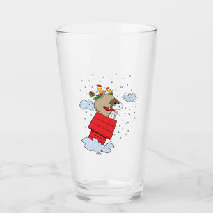 Erdnüsse   Snoopy the Flying Ace zu Weihnachten Glas