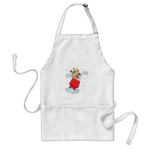 Erdnüsse Snoopy the Flying Ace zu Weihnachten Schürze