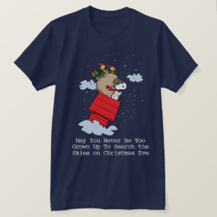 Erdnüsse   Snoopy the Flying Ace zu Weihnachten T-Shirt