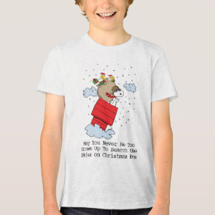 Erdnüsse Snoopy the Red Baron at Christmas Tri-Blend Shirt