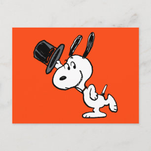 Erdnüsse   Snoopy Top Hat Dance Postkarte
