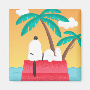 Erdnüsse Snoopy Tropical Deco Träume Magnet