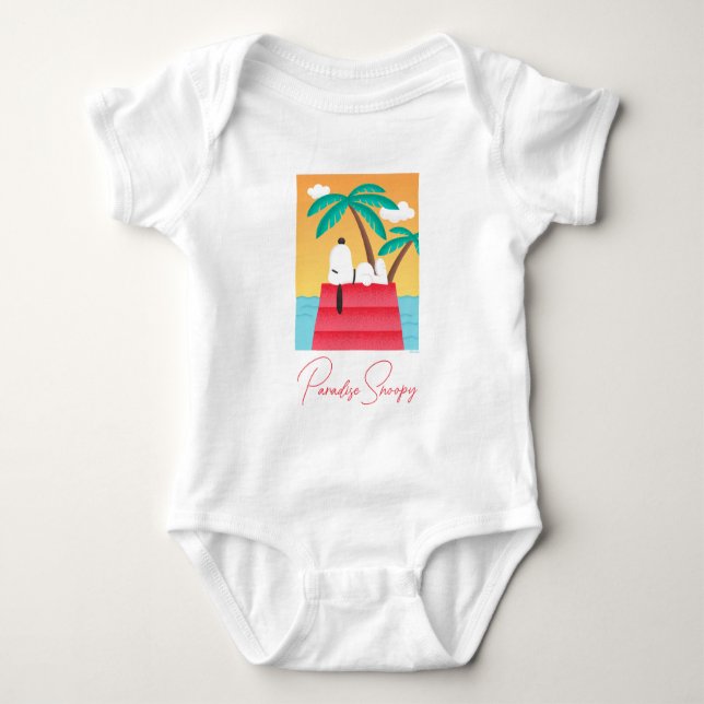 Erdnüsse | Snoopy Tropical Deko Dreams Baby Strampler (Vorderseite)