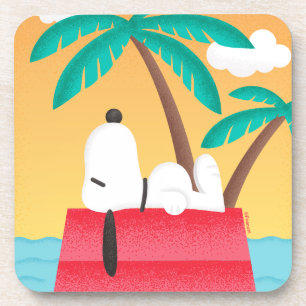 Erdnüsse   Snoopy Tropical Deko Dreams Getränkeuntersetzer