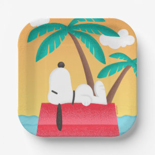 Erdnüsse Snoopy Tropical Deko Dreams Pappteller