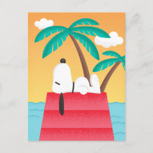 Erdnüsse   Snoopy Tropical Deko Dreams Postkarte