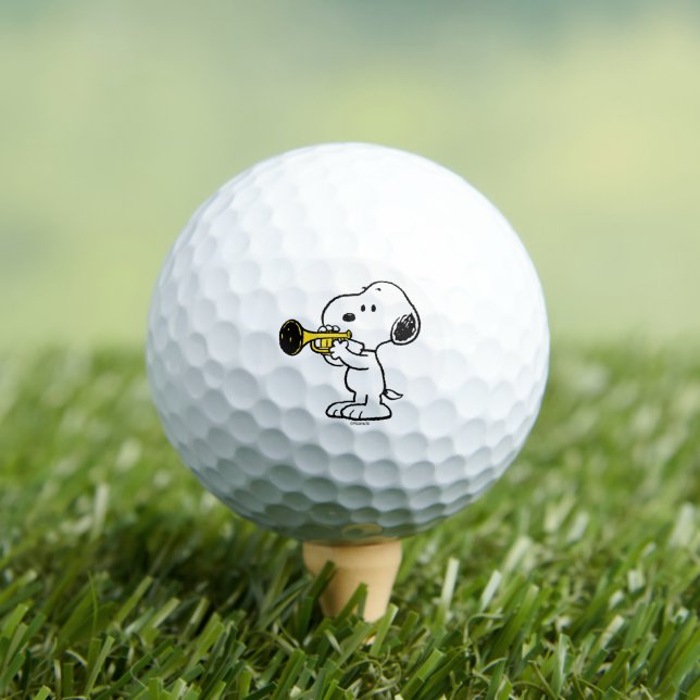 Erdnüsse | Snoopy Trumpet Player Golfball (Insitu T-Shirt)