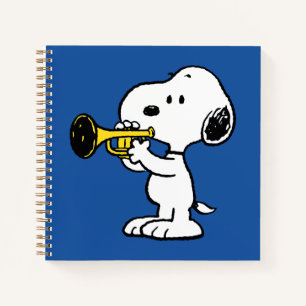 Erdnüsse Snoopy Trumpet Player Notizbuch