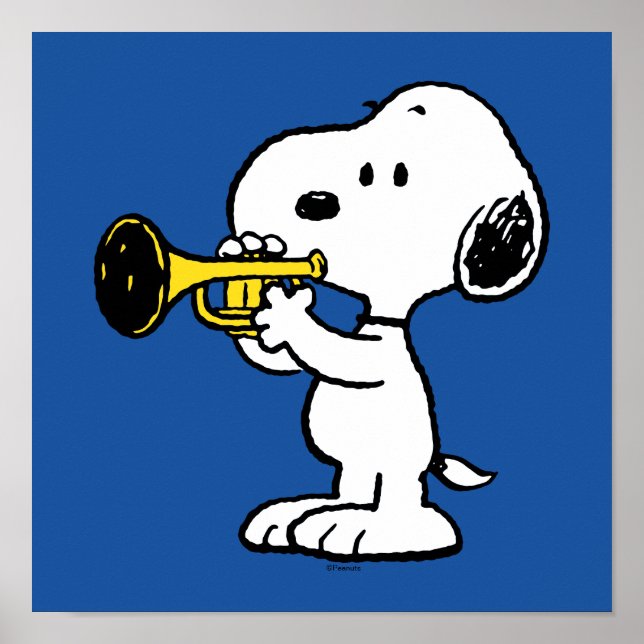 Erdnüsse | Snoopy Trumpet Player Poster (Vorne)