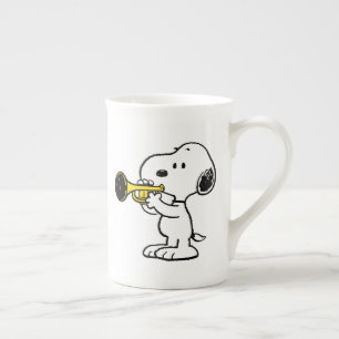 Erdnüsse   Snoopy Trumpet Player Prozellantasse