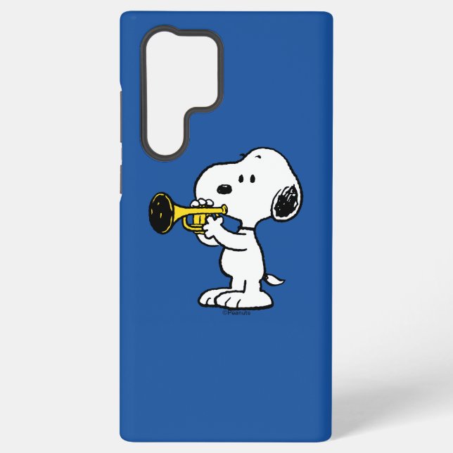 Erdnüsse | Snoopy Trumpet Player Samsung Galaxy Hülle (Rückseite)