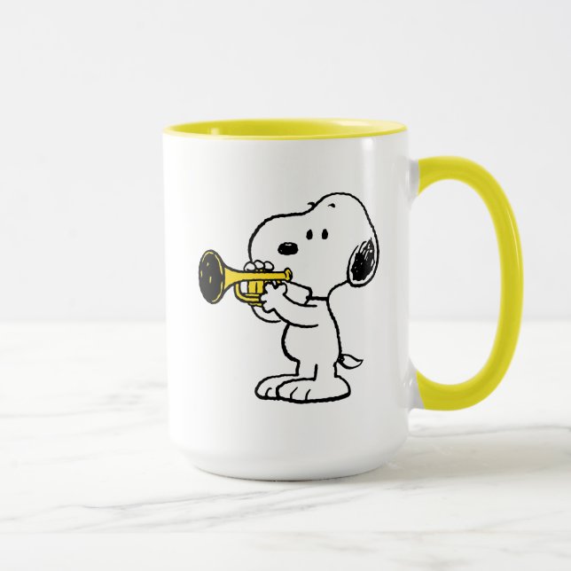 Erdnüsse | Snoopy Trumpet Player Tasse (Rechts)