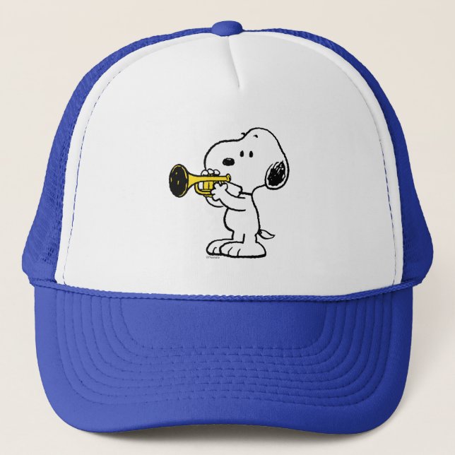 Erdnüsse | Snoopy Trumpet Player Truckerkappe (Vorderseite)