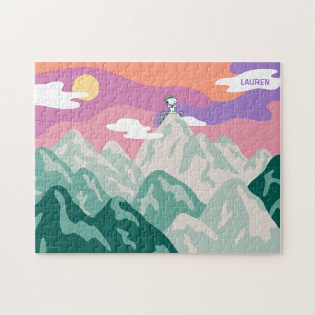 Erdnüsse | Snoopy & Truppe Wandern im Berg Puzzle (Horizontal)