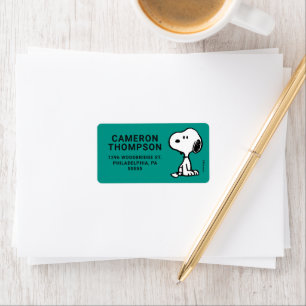 Erdnüsse   Snoopy Turns Adressaufkleber