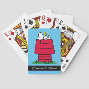 Erdnüsse Snoopy- und Holzspielkarten Spielkarten