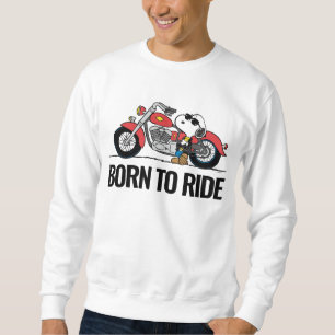 Erdnüsse Snoopy und sein Motorrad Sweatshirt