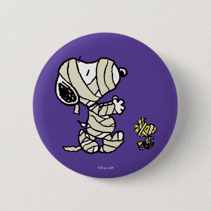 Erdnüsse Snoopy und Waldmumies Button
