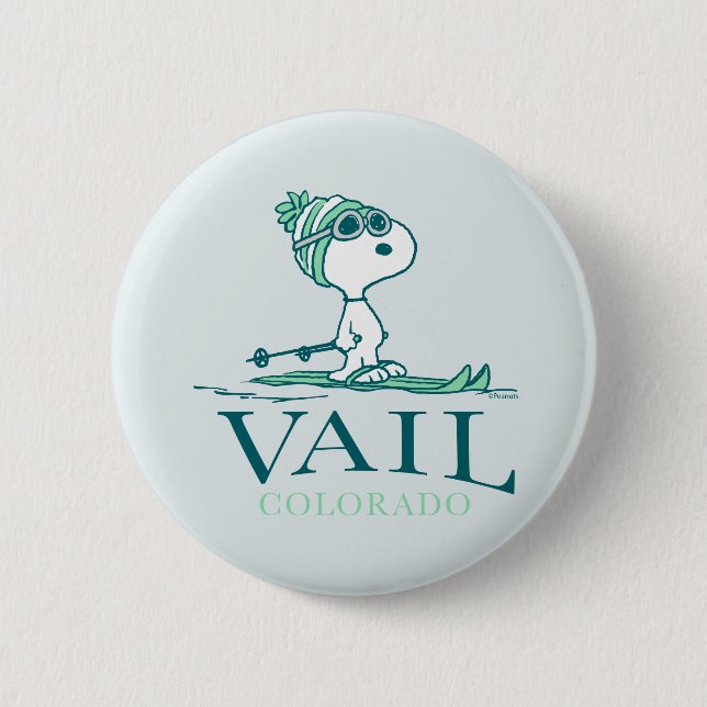 Erdnüsse | Snoopy Vail Colorado Button (Vorderseite)