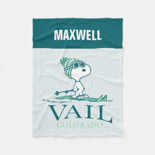 Erdnüsse   Snoopy Vail Colorado Fleecedecke