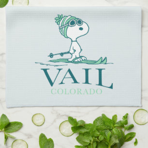 Erdnüsse   Snoopy Vail Colorado Geschirrtuch