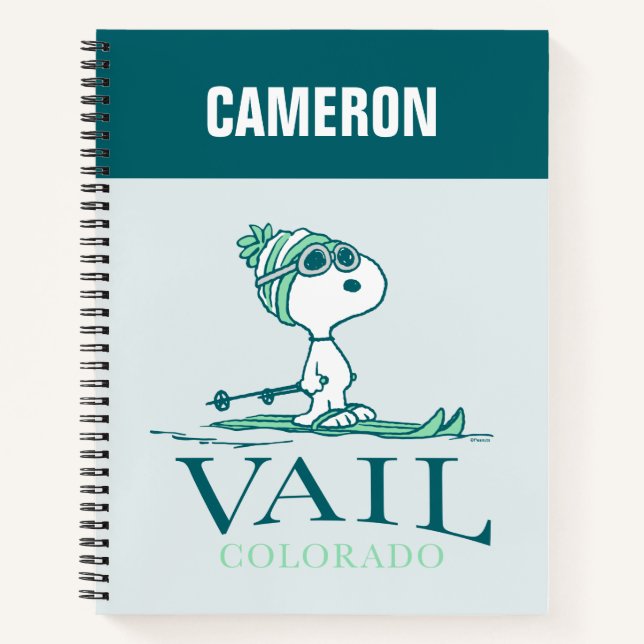 Erdnüsse | Snoopy Vail Colorado Notizbuch (Vorderseite)
