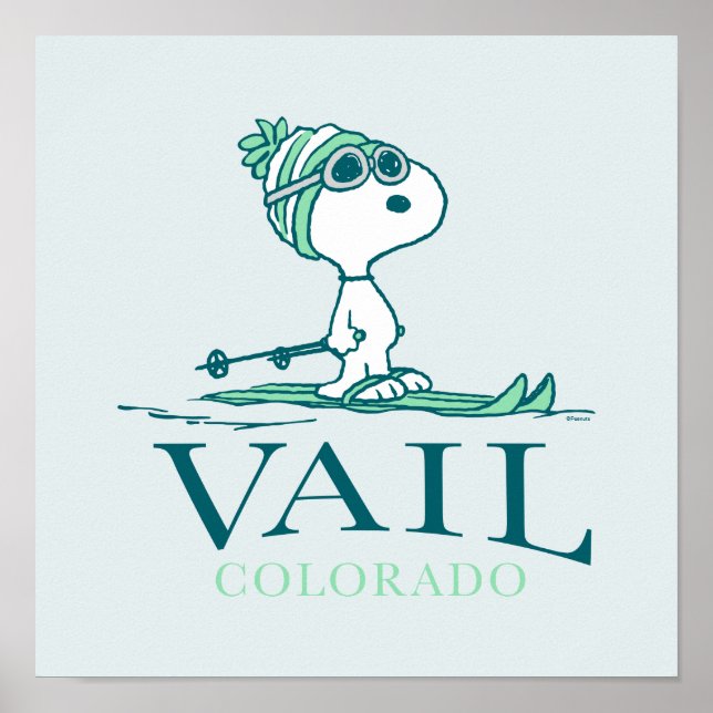 Erdnüsse | Snoopy Vail Colorado Poster (Vorne)