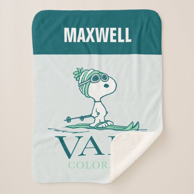 Erdnüsse | Snoopy Vail Colorado Sherpadecke (Vorderseite)