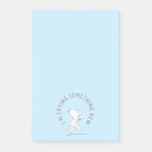 Erdnüsse   Snoopy versucht etwas Neues Post-it Klebezettel